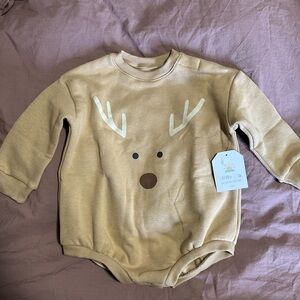 Little Co Christmas Sweatshirt onesie - 12 months